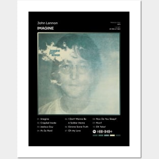 John Lennon - Imagine Tracklist Album Posters and Art